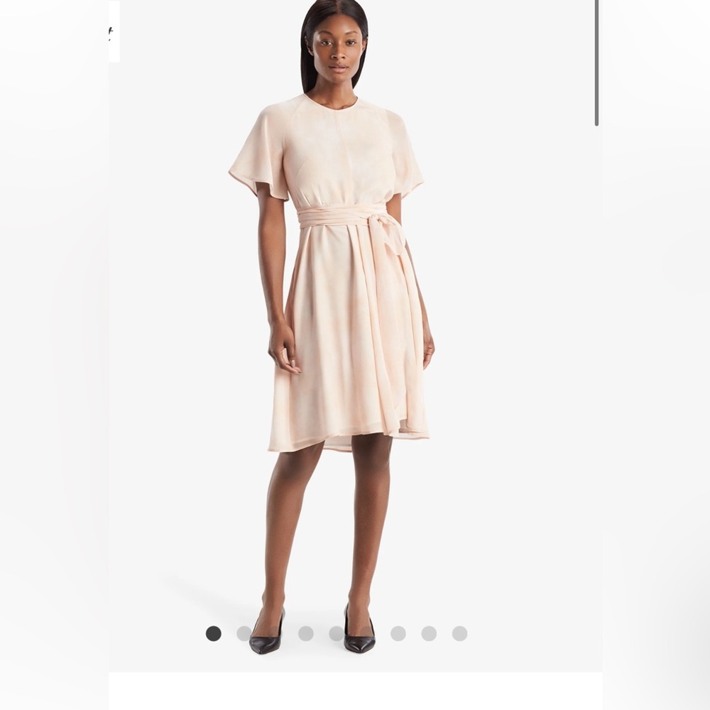 NWT MM LaFleur Jessica Dress in Silk Brushstroke Pink